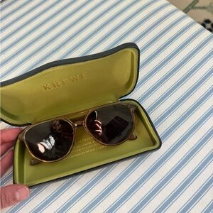 KREWE Court Sunglasses with Green Case